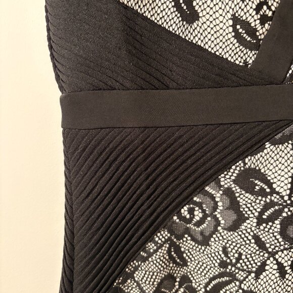 Black & White Lace Alexa B Dress | Sleeveless | Size 10 - Picture 6 of 7